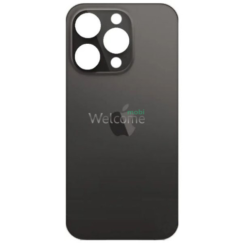 Задняя крышка (стекло) iPhone 14 Pro space black (big hole)