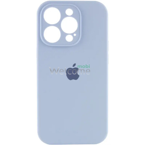 Silicone case for iPhone 14 Pro Max (15) Light Lilac (закритий низ)