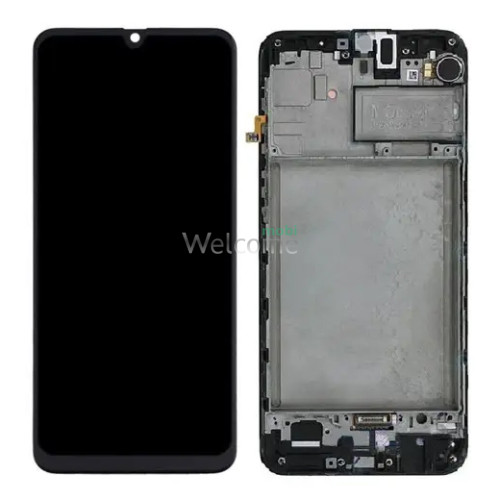 Дисплей Samsung SM-M315/M217 Galaxy M31/M21s в зборі з сенсором та рамкою black OLED