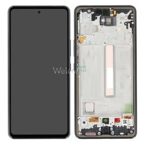 Дисплей Samsung SM-A536 Galaxy A53 5G (2022) в зборі з сенсором та рамкою Awesome Black OLED (original size)