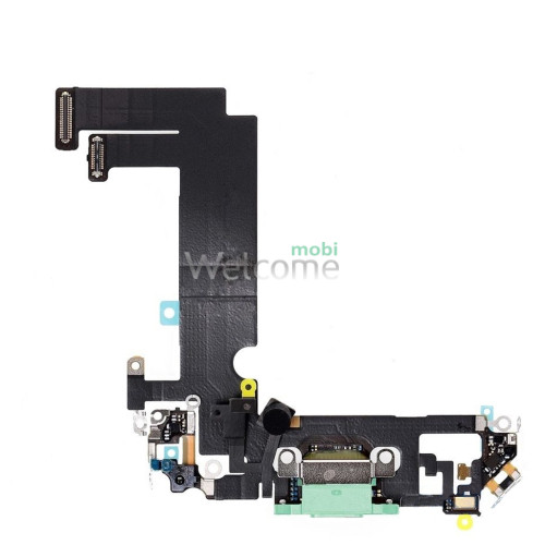Шлейф iPhone 13 mini з роз`ємом зарядки, аудіо та мікрофоном green (Original PRC)