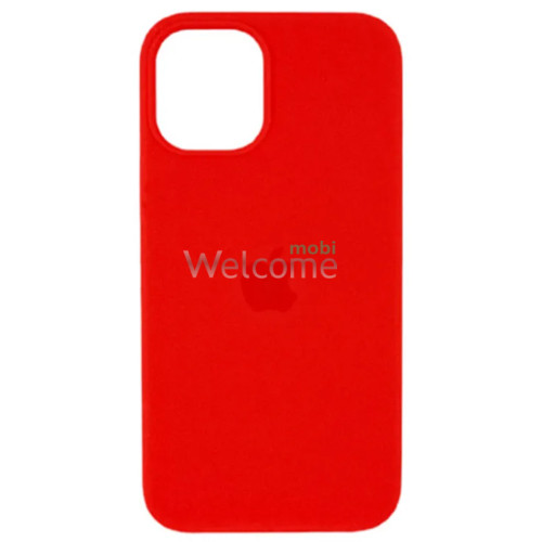 Silicone case for iPhone 15 Pro Max (14) red (закрытый низ)