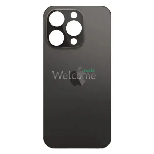 Задняя крышка (стекло) iPhone 14 Pro space black (big hole) (оригинал завод)