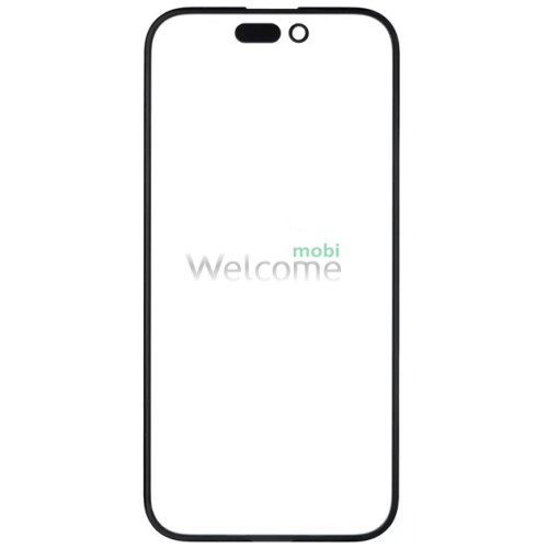 Стекло корпуса iPhone 15 Pro с OCA-пленкой black (Original PRC)