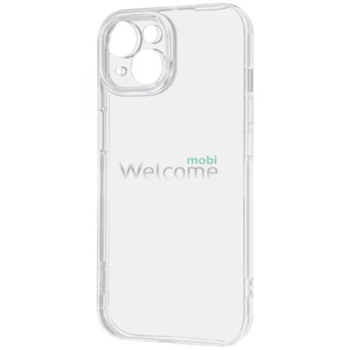 Чехол силиконовый iPhone 15 Plus (прозрачный)