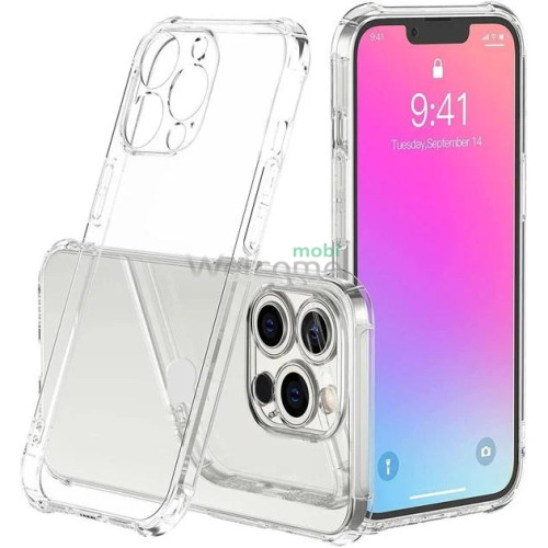 Чехол силиконовый iPhone 15 Pro Max (прозрачный)