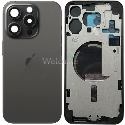 Корпус iPhone 15 Pro Max black titanium (оригинал) А+