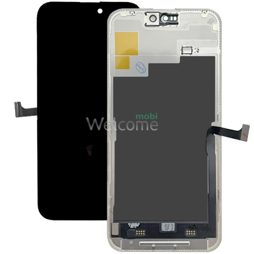 Дисплей iPhone 15 Pro Max в сборе с сенсором и рамкой black (оригинал завод)