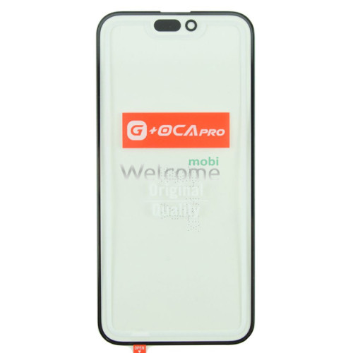 Стекло корпуса G + OCA Pro iPhone 15 Pro Max с OCA-пленкой black