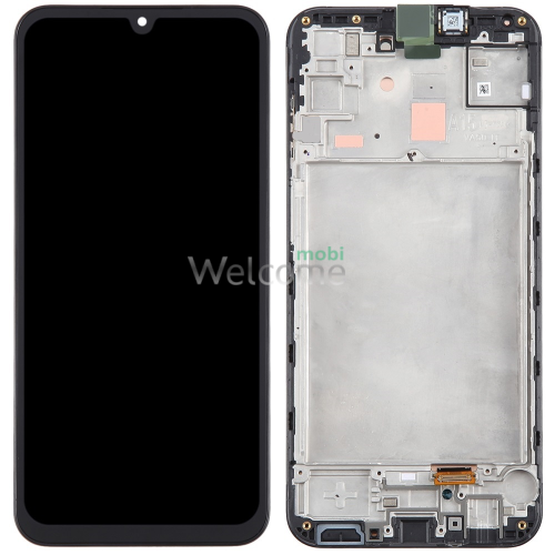 Дисплей Samsung SM-A155/A156 Galaxy A15 4G/5G 2023 в зборі з сенсором та рамкою black OLED (small size)