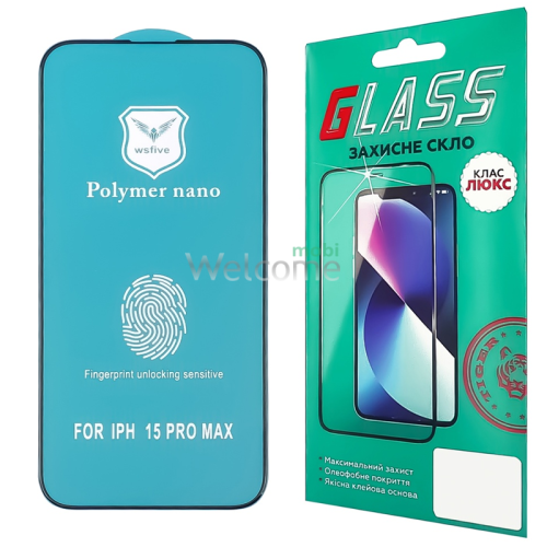 Захисна плівка iPhone 15 Pro Max (3D, чорна) Polycarbone