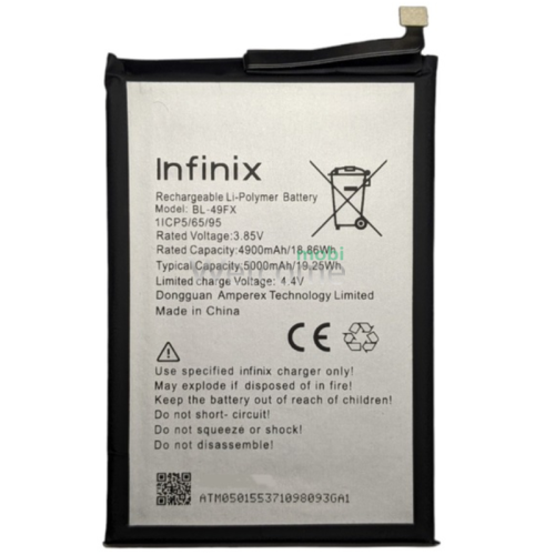 АКБ Infinix Hot 8,Hot 8 Lite,Hot 9,Hot 10s,Hot 10 Lite,Hot 12i,Hot 20i,Smart 5,Smart 6,Note 7 Lite (BL-49FX) (оригинал 100%, тех. упаковка)