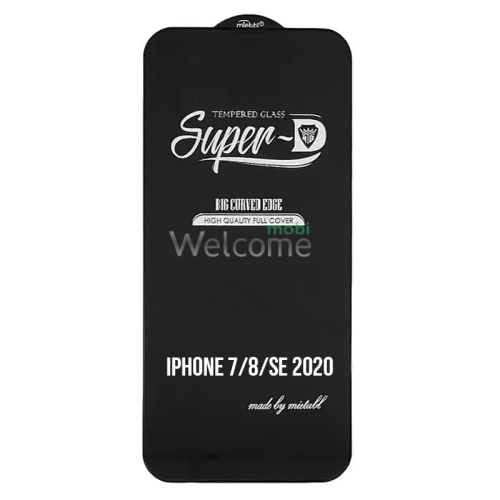Скло iPhone 7/8/SE 2020 4.7 Mietubl Super-D чорне, без упаковки