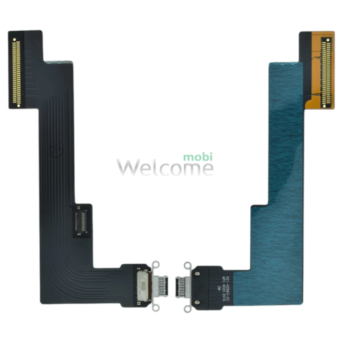 Шлейф iPad 4 2020 антени Wi-Fi, конектора зарядки, з компонентами black