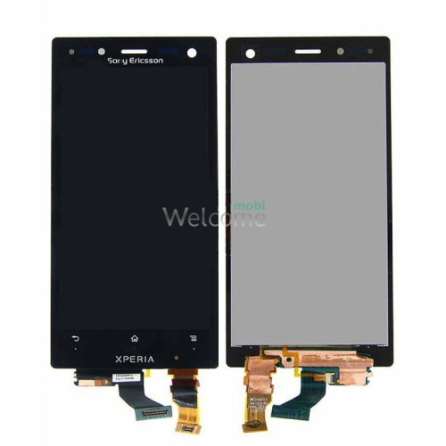 Дисплей Sony LT26W Xperia acro S в сборе с сенсором black orig