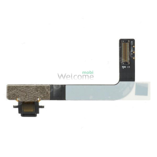 Шлейф iPad 4 конектора зарядки, з компонентами, black