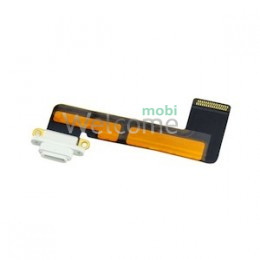 Шлейф iPad mini конектора зарядки, з компонентами, white