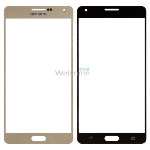 Скло корпусу Samsung A700 Galaxy A7 gold