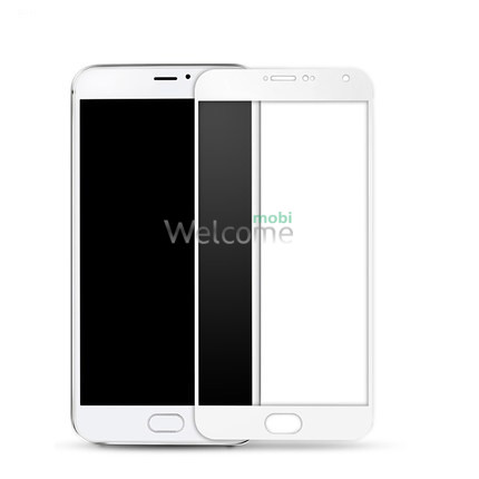 Скло корпусу Meizu Pro 5 white