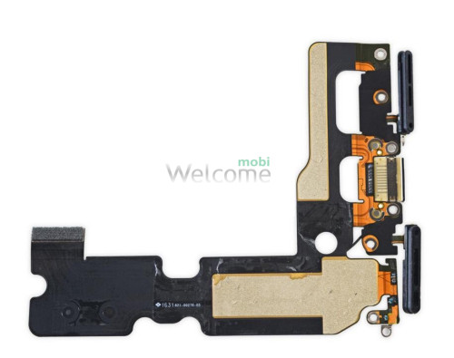 Шлейф iPhone 7 Plus з роз`ємом зарядки та аудіо роз`ємом black