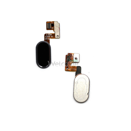 Шлейф Meizu M3 Note L681H (14pin) с кнопкой меню (Home) black