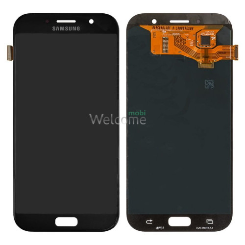 Дисплей Samsung SM-A720H Galaxy A7 (2017) в зборі з сенсором black service orig