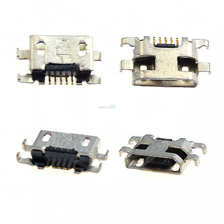 Коннектор зарядки Fly IQ441,IQ4412,IQ442Q,IQ446,IQ449,IQ4503,IQ270,IQ4491,IQ453 (5 шт.)