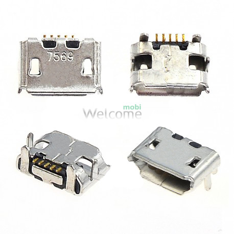 Конектор зарядки Fly DS106/DS116/IQ235/IQ237/IQ238/IQ255/IQ256/IQ445/IQ450/IQ450Q (5 шт.)