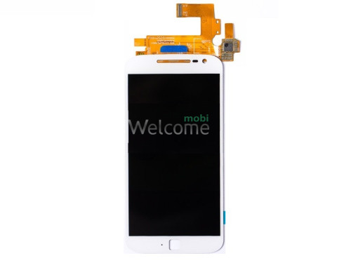 Дисплей Motorola XT1640/XT1641/XT1642/XT1644 Moto G4 Plus в зборі з сенсором white 
