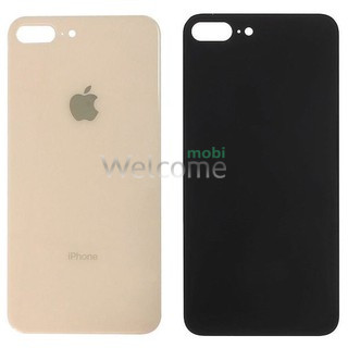 Задня кришка (скло) iPhone 8 Plus gold (big hole)