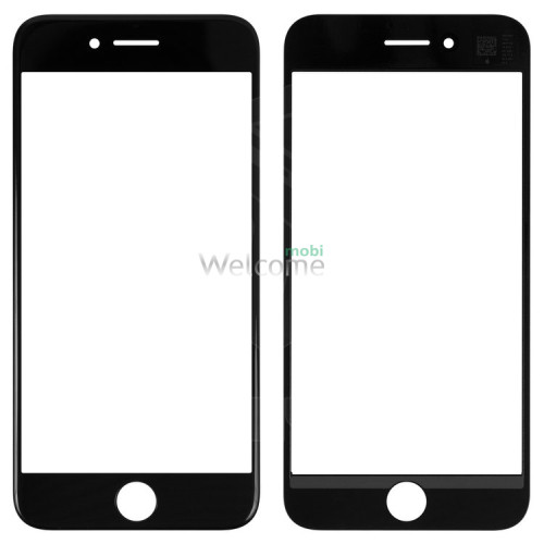 Стекло корпуса iPhone 7 с OCA-пленкой и рамкой black