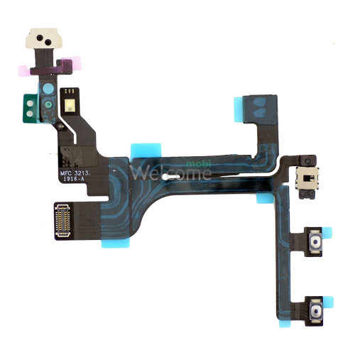 Шлейф iPhone 5C кнопки включения и звука