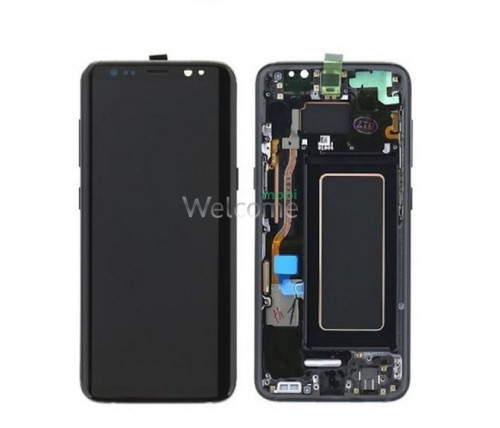 Дисплей Samsung SM-G955FD Galaxy S8 Plus в зборі з сенсором та рамкою Midnight Black service orig