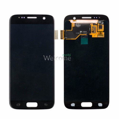 Дисплей Samsung SM-G930F Galaxy S7 в зборі з сенсором black service orig