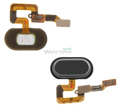 Шлейф Meizu M3 Max с кнопкой меню (Home) black