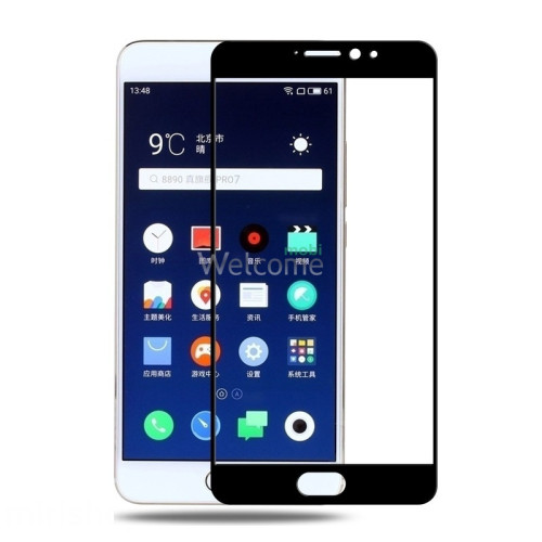 Скло корпусу Meizu Pro 7 black